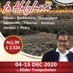 Paket Tour Holyland 2020