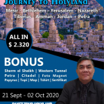 Paket Tour Holyland 2020