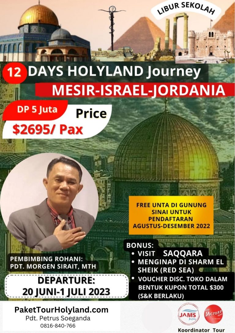 Paket Tour Israel Holyland 2023 Libur Sekolah